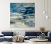 "Indigo Wave" Giant Art 54x54 Wall Art