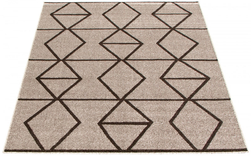 Carpette Anandi gris-brune - 3 pi 11 pox 5 pi 7 po