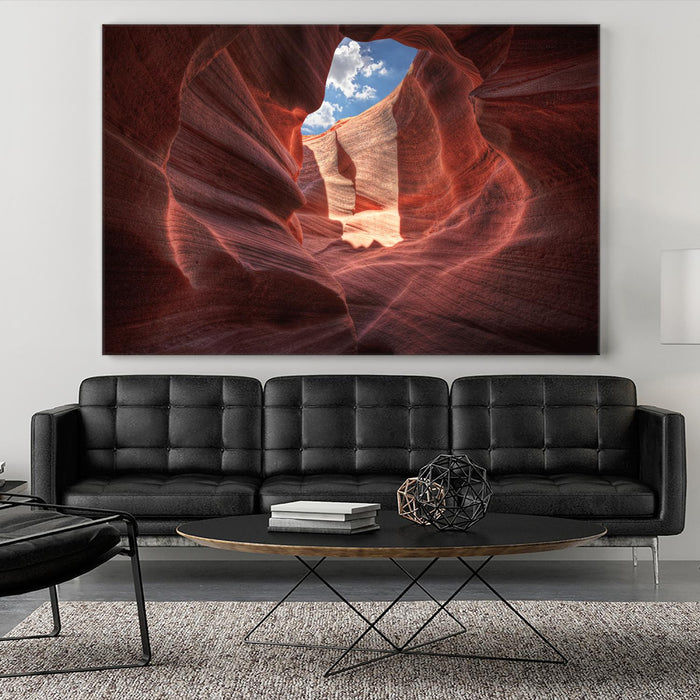 Œuvre d’art murale Giant Art « Antelope Canyon » 84 x 54