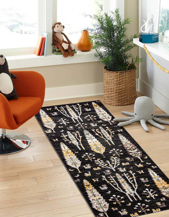 Carpette Pine noire lavable à la machine - 2 pi 6 po x 8 pi 0 po