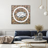"Smoke Circus I" Canvas Framed Black 20x20 Wall Art