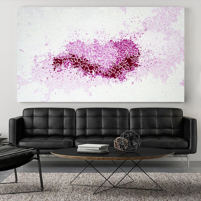 Œuvre d’art murale Giant Art « Hues Of Quinacridone Violet » 84 x 48