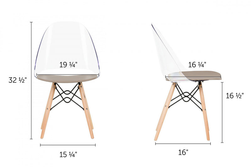 Chaise de bureau Annexe style tour Eiffel - gris clair