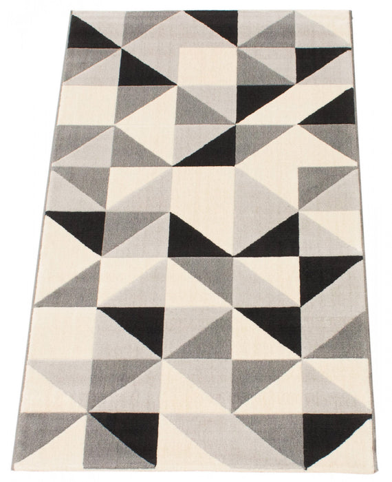 Carpette Nuria noire 2 pi 8 po x 4 pi 11 po