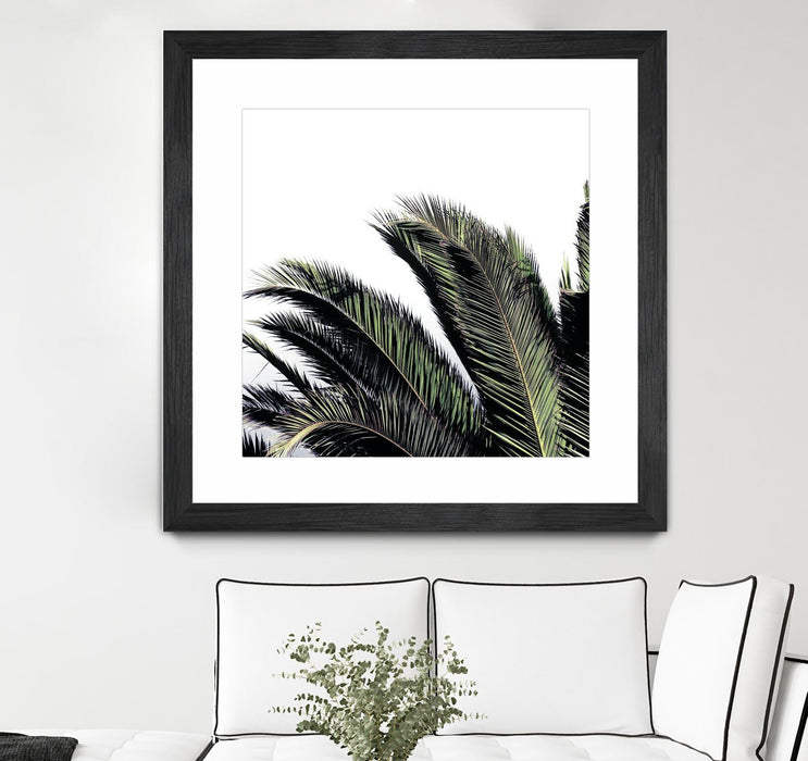 Œuvre d’art murale encadrée noire et mate « Cape Storm » 30 x 30