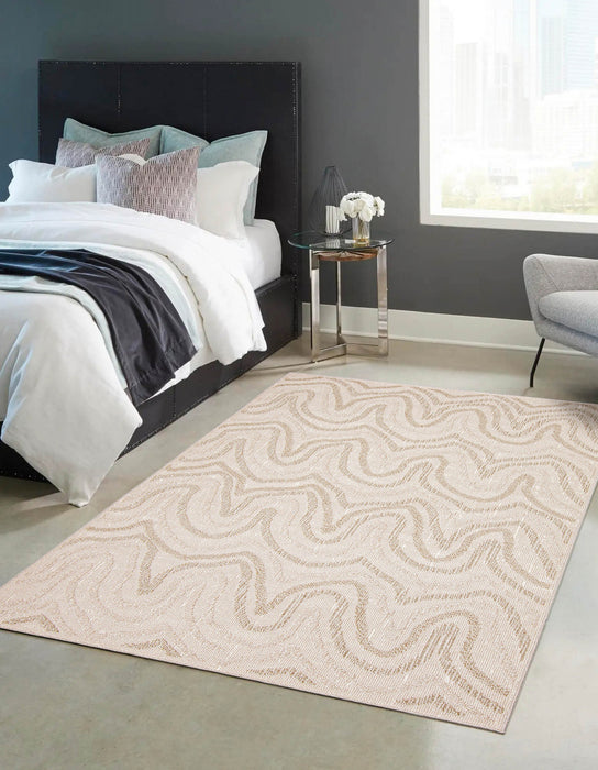 Carpette Elissa beige - 6 pi 7 po x 9 pi 6 po