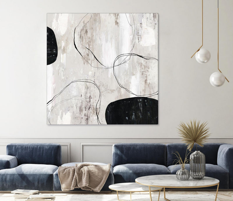 Œuvre d’art murale Giant Art « Falling Stones » 72 x 72