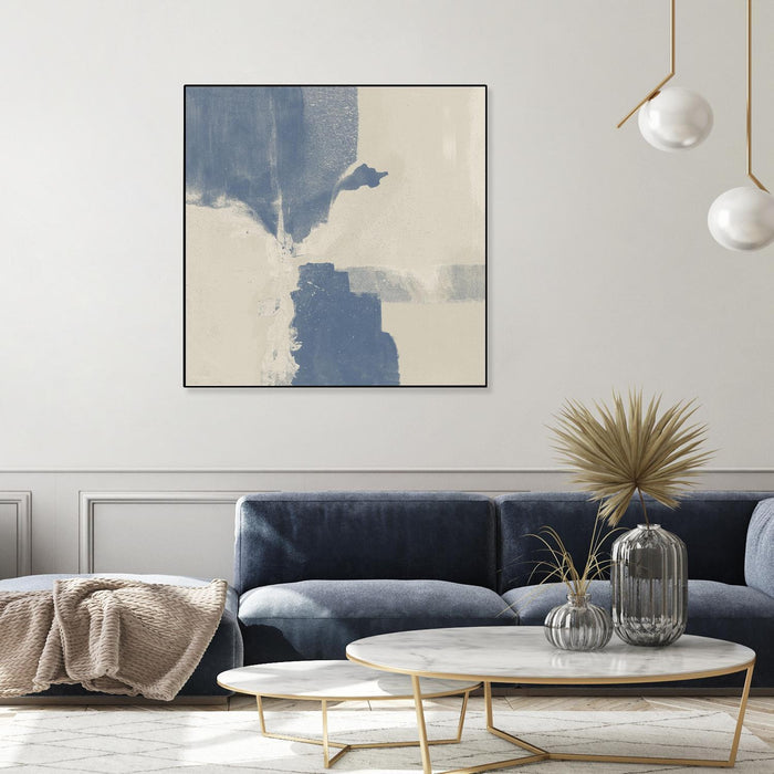 Œuvre d'art murale sur toile encadrée noire « Cool Fury Ii » 20 x 20