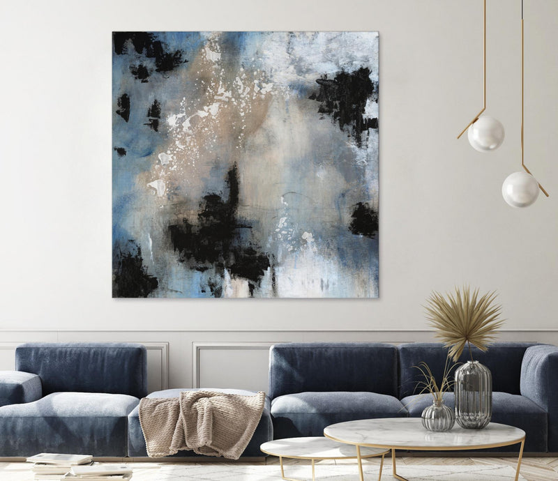 Œuvre d’art murale Giant Art « Embellished Shifting Motion Ii » 54 x 54