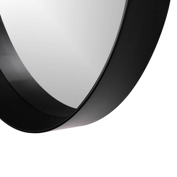 Miroir rond Parsons noir