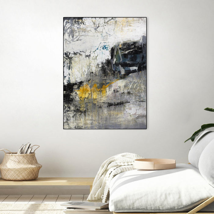 Œuvre d'art murale sur toile encadrée noire « The Hike » 30 x 40