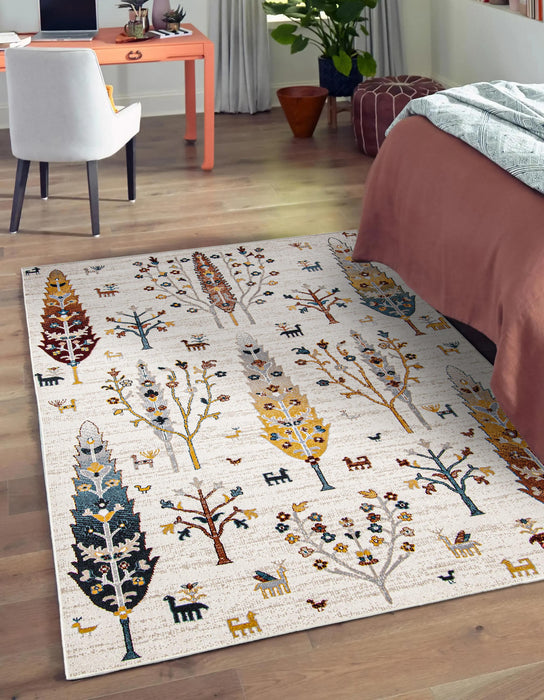 Carpette Pine ivoire lavable à la machine - 6 pi 0 po x 9 pi 0 po