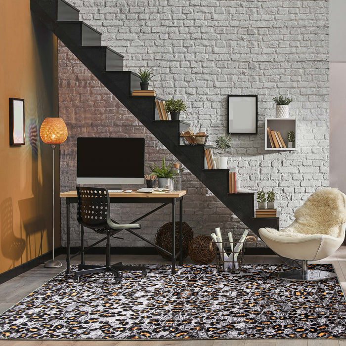 Carpette Cheah ivoire - 5 pi 3 po x 7 pi 3 po
