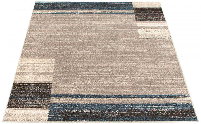Carpette Aya gris-bleu - 7 pi 10 pox 10 pi 2 po