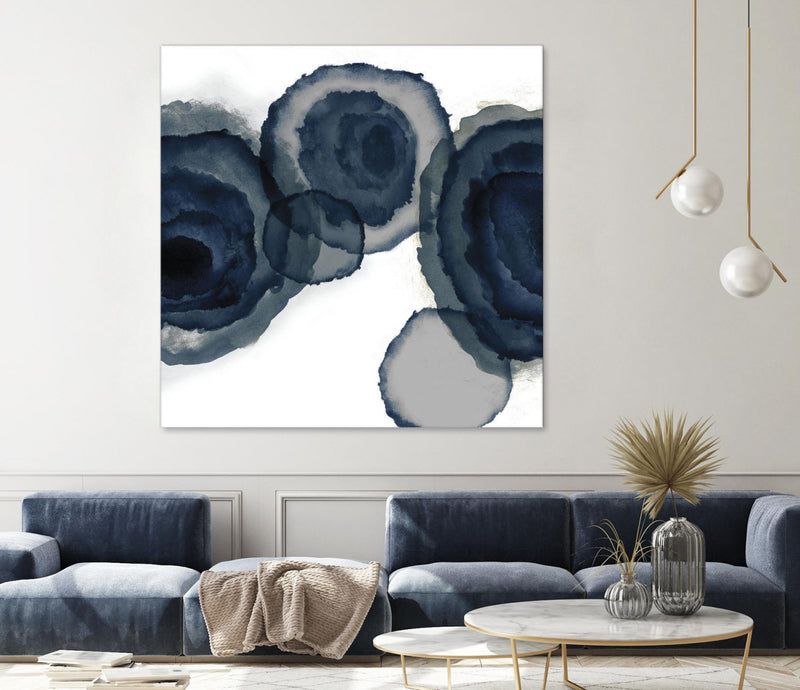 Œuvre d’art murale Giant Art « Blotted Ink Ii » 72 x 72