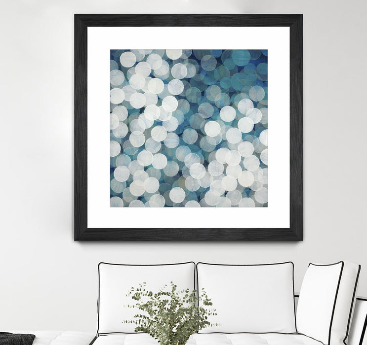 Œuvre d’art murale encadrée noire et mate « Head In The Clouds » 30 x 30