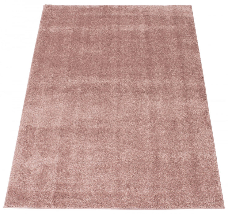 Carpette à poil long Lona rose 7 pi 10 po x 10 pi 0 po