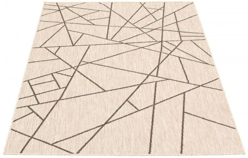 Carpette Sadie Abstract argent-noir - 7 pi 10 pox 10 pi 2 po