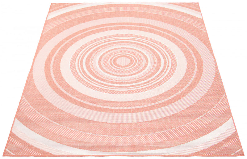 Carpette Neisha Modern corail 6 pi 7 po x 9 pi 6 po