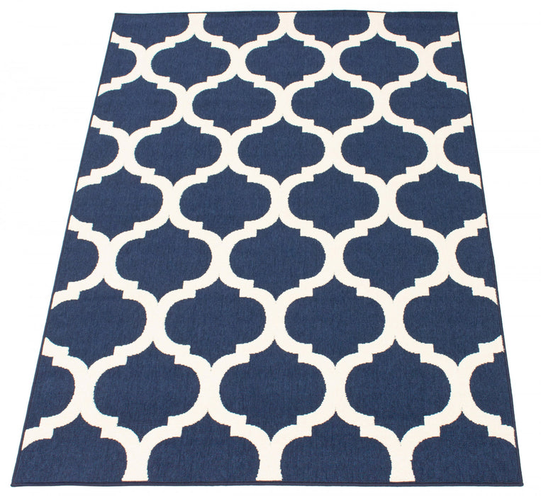 Carpette Sophie ivoirebleu marine - 3 pi 11 po x 5 pi 7 po