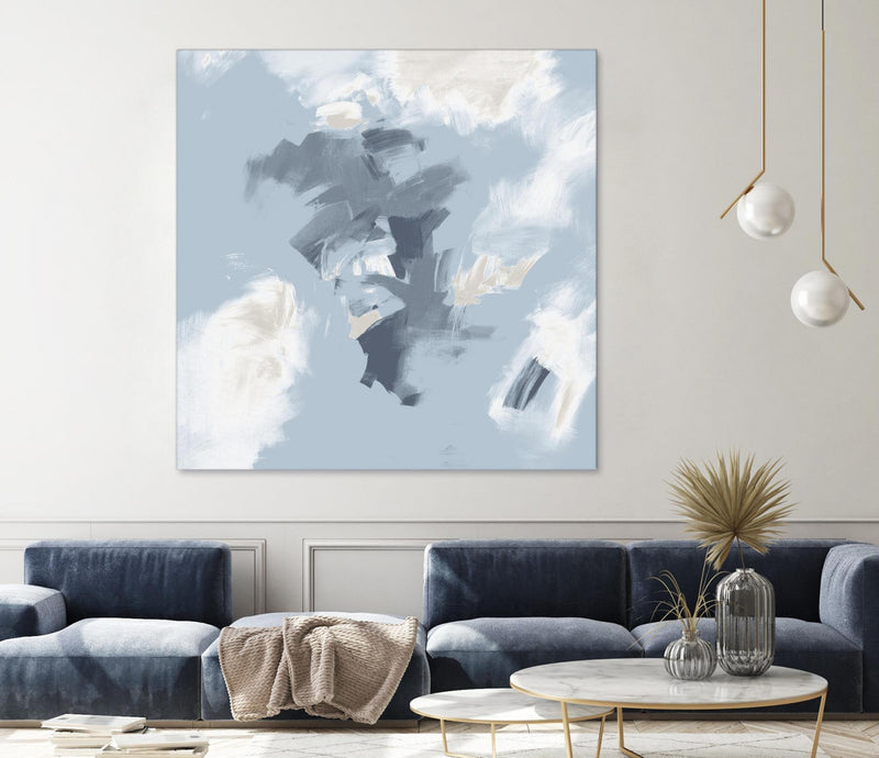 Œuvre d’art murale Giant Art « Peaches And Cream Ii » 72 x 72