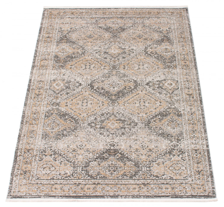 Carpette Leandra taupe/grise 3 pi 11 po x 5 pi 11 po
