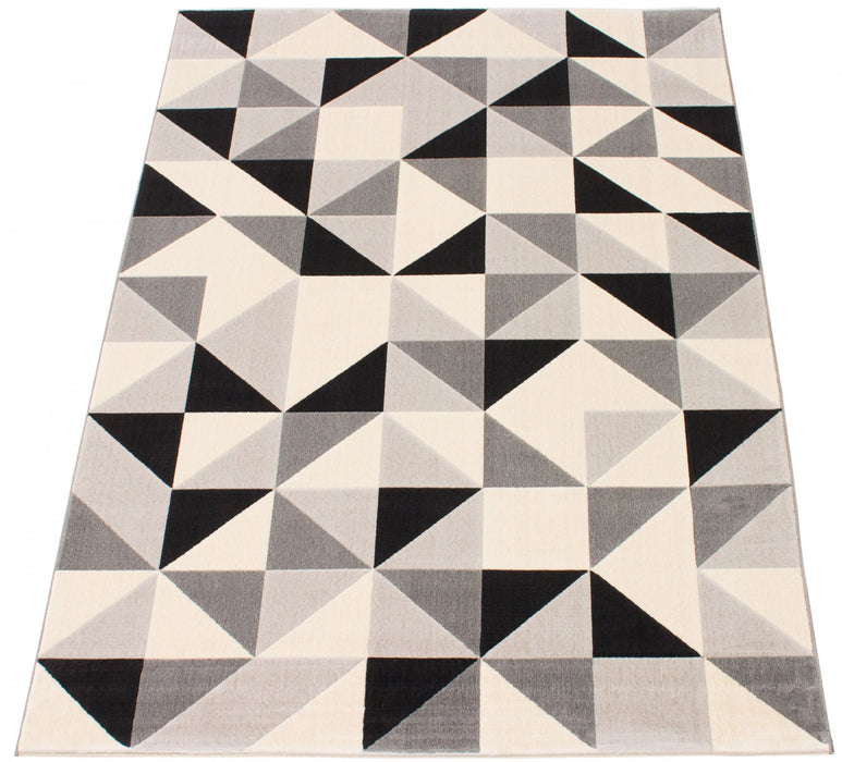 Carpette Nuria noire 5 pi 3 po x 7 pi 7 po