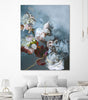 "Haute Couture Blue" Giant Art 72x54 Wall Art