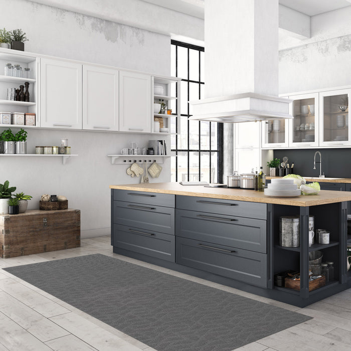 Carpette Bellezza gris foncé 2 pi 2 po x 4 pi 0 po - Ensemble de 2