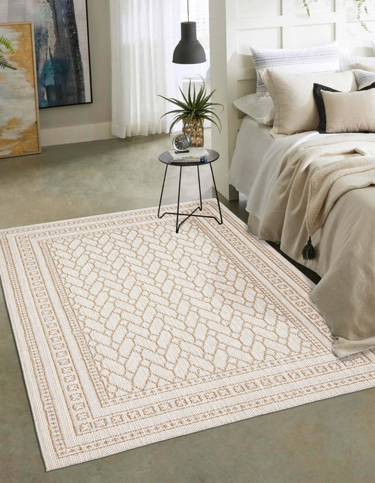 Carpette Thandazile taupe - 4 pi 0 po x 6 pi 0 po