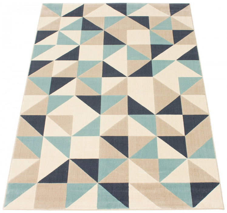 Carpette Nuria bleue 3 pi 11 po x 5 pi 7 po