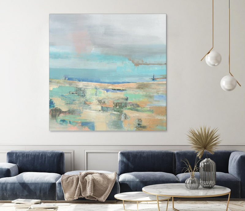 Œuvre d’art murale Giant Art « Low Tide I » 72 x 72
