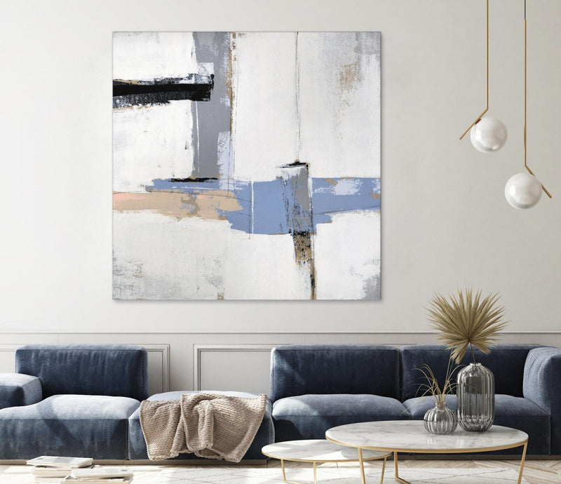 Œuvre d’art murale Giant Art « Broken Edges I » 54 x 54