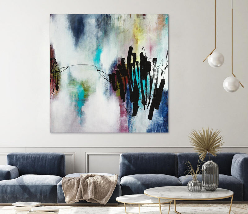 Œuvre d’art murale Giant Art « Disruptive Connection » 72 x 72