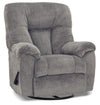 Fauteuil pivotant, berçant et inclinable Design à mon image de 39 po en tissu de chenille - gris ardoise terreux