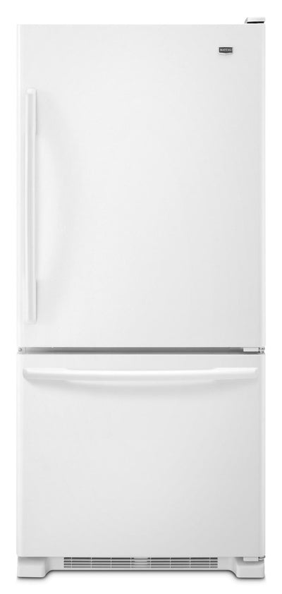 Maytag 18.6 Cu. Ft. Bottom-Freezer Refrigerator – MBB1957FEW - Refrigerator in White
