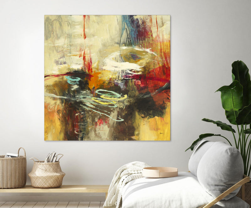 Œuvre d’art murale Giant Art « Instictual Beauty Ii » 54 x 54
