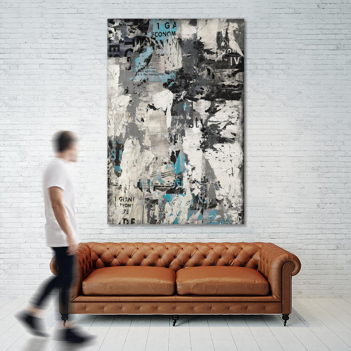 Œuvre d’art murale Giant Art « Wall Street Transactions.tif » 84 x 54
