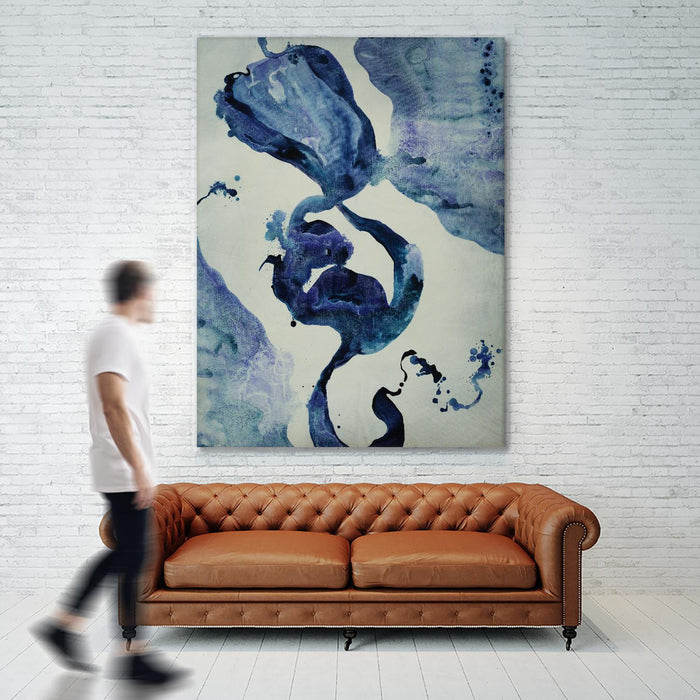 Œuvre d’art murale Giant Art « Inky Waters Iii » 72 x 54