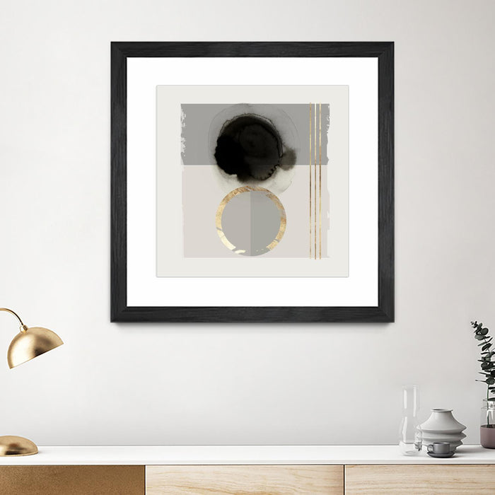 Œuvre d’art murale encadrée noire et mate « Dream Life Inspired Ii » 30 x 30