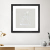 "Serene Seaside Ii Tan" Matted and Framed Black 30x30 Wall Art