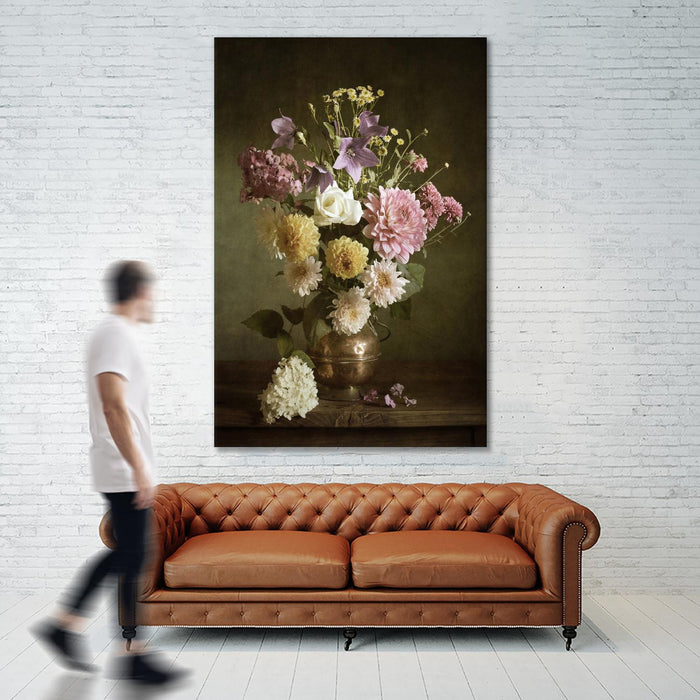 Œuvre d’art murale Giant Art « Bouquet Ii » 72 x 48