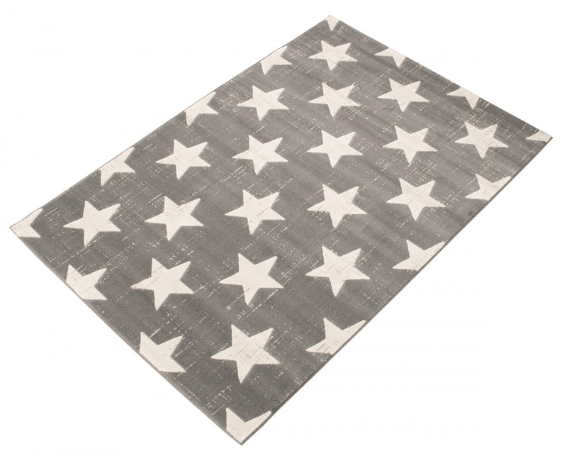 Carpette Ira grise 3 pi 11 po x 5 pi 7 po