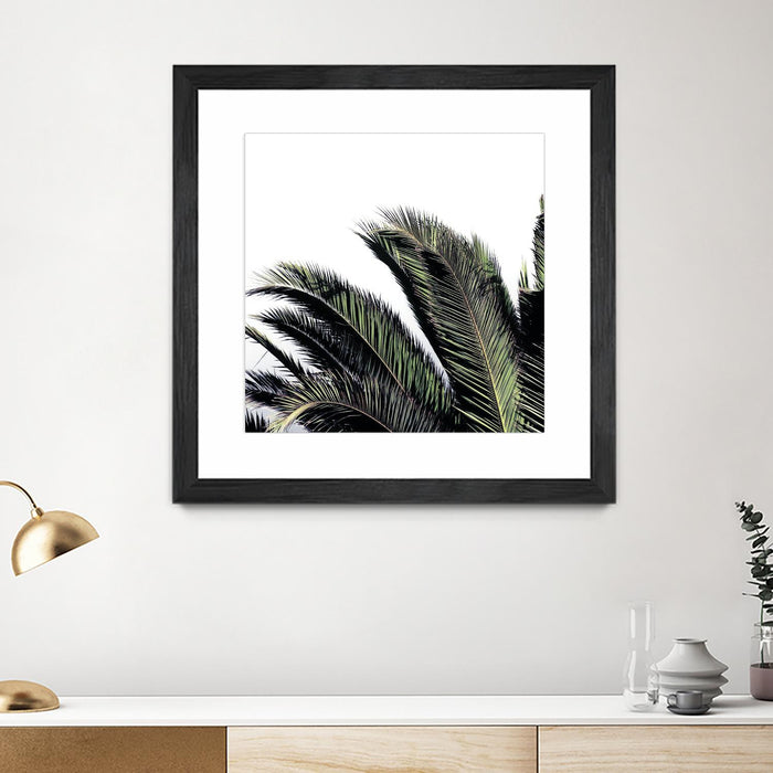 Œuvre d’art murale encadrée noire et mate « Cape Storm » 36 x 36