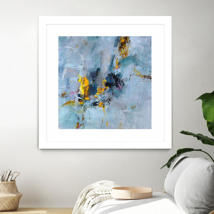 Œuvre d’art murale encadrée blanche et mate « Prize Of The Day » 30 x 30