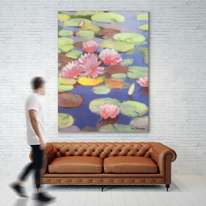 Œuvre d’art murale Giant Art « Passion In Pink » 72 x 54