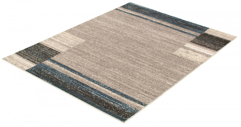 Carpette Aya gris-bleu - 7 pi 10 pox 10 pi 2 po
