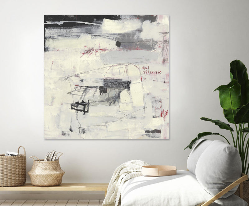 Œuvre d’art murale Giant Art « Structures From Silence » 54 x 54