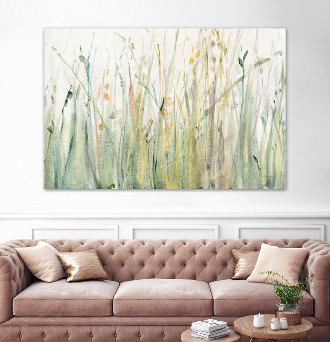 Œuvre d’art murale Giant Art « Spring Grasses I » 72 x 48