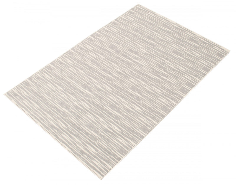 Carpette Eadda gris clair 6 pi 7 po x 9 pi 6 po